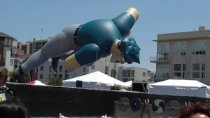 Giant Axe Cop float at San Diego Comic-Con 2013.