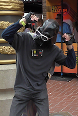 Darth Vader dancing up a storm at San Diego Comic-Con 2013.