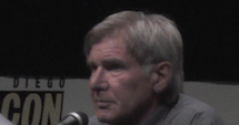 Harrison Ford on the 'Ender's Game' panel at San Diego Comic-Con 2013.