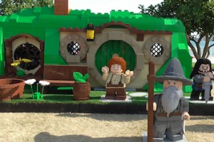 Lego replica of Bilbo Baggins' home Bag End from 'The Hobbit' at San Diego Comic-Con 2013