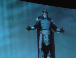 Master Shredder performs at the 2013 San Diego Comic-Con Masquerade.