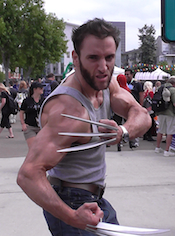 A killer Wolverine cosplayer at San Diego Comic-Con 2013!