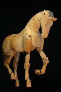 Horse mannequin piaffe