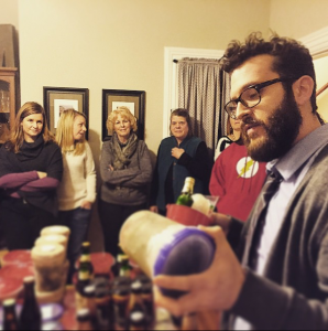 Professor Villari giving his soup dissertation