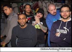 Left to right: Mike Boston, Lex_Supa, Paper Boy, Bx Young Gz, K-Vinyl, Nahbi Reality