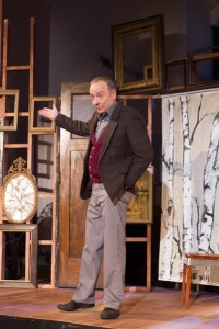 Vince Petronio in "Stupid Fucking Bird" at The Wilbury Theatre Group; photo by Maggie Hall.