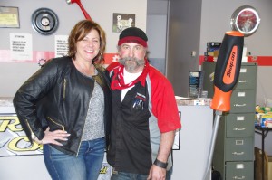 Cheryl and Ron Long, owners of Gearhead Systems, at the front counter. (Photo: Michael Bilow)