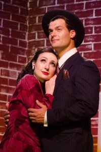  Kerry Giorgi is Holly Golightly and Nick Doig is Jose in Breakfast at Tiffany's.  Now playing at 2nd Story Theatre.