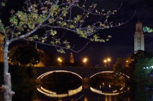Morris Nathanson Bridge, illuminated at night (Photo: Michael Bilow)