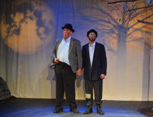 Waiting for Godot at Counter-Productions Theatre Company: (L-R) Geoff Leatham as "Estragon," Dan Fisher as "Vladimir" (Photo: Counter-Productions Theatre Company)