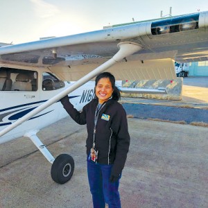 Flight instructor Vicky Kuo
