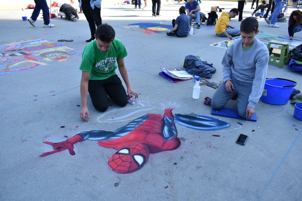 Providence Street Art Festival (Oct 20, 2018): "Spider-Man" by Benjamin and Simon Rees (Photo: Cristina Berrios)