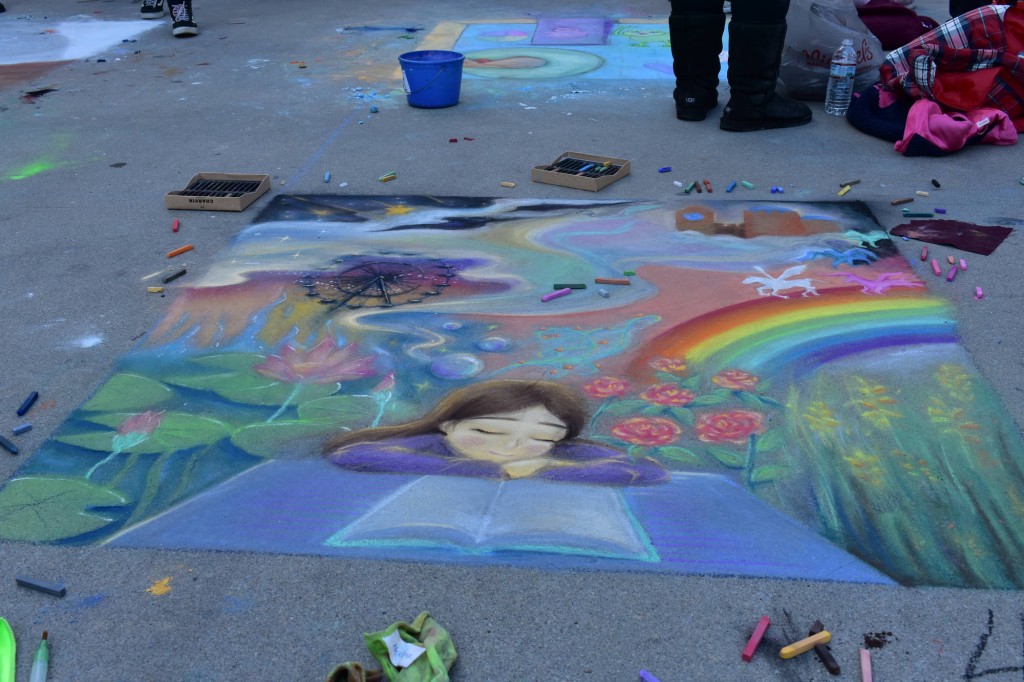 Providence Street Art Festival (Oct 20, 2018): "Dream Big" by Michelle and Ashley at RISD (Photo: Cristina Berrios)