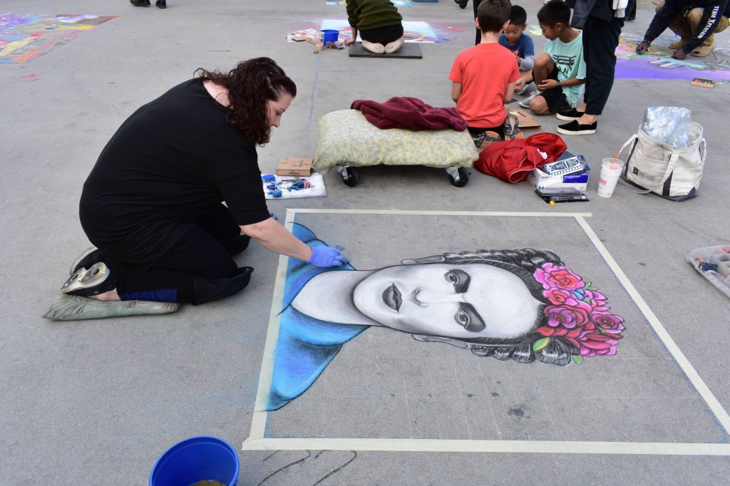 Providence Street Art Festival (Oct 20, 2018): "Frida" by Keri St. Pierre (Photo: Cristina Berrios)
