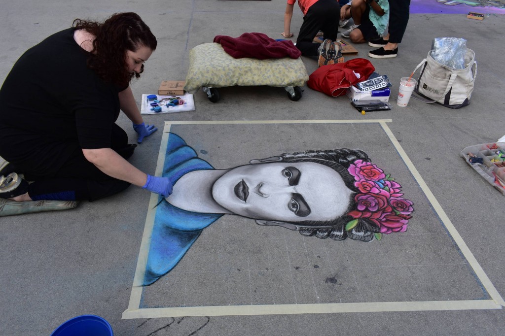 Providence Street Art Festival (Oct 20, 2018): "Frida" by Keri St. Pierre (Photo: Cristina Berrios)