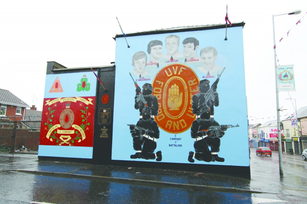 UVF murals on the Shankhill Road in Belfast